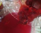 A picture of step 6 of Hotdog shaped cake with strawberry jello.