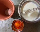A picture of step 1 of Shahi lassi.