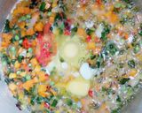 A picture of step 4 of Egg fried rice.