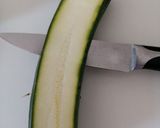 A picture of step 1 of Zucchini with parmesan.
