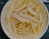 A picture of step 1 of Chilli potatoes.