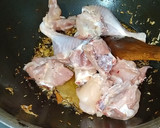 A picture of step 2 of Chicken Qorma.