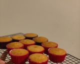 A picture of step 6 of Vanilla raspberry cupcakes.