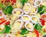Hình bước làm 2 của món Pizza Mực