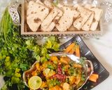 A picture of step 2 of Jeera aloo (masala jeera aloo).