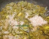 A picture of step 6 of Ragi Roti and Vaal Beans Subji.