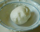 A picture of step 3 of Puran Kozhukattai with Channa, Jaggery, and Coconut Filling.