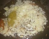 A picture of step 1 of Lamb mince curry.