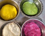 A picture of step 9 of Holi Special Natural Coloured Mini Buns.