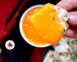 A picture of step 6 of Idada (white dhokla).