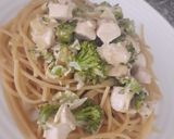 Foto del paso 3 de la receta: Fideos con salsa de pollo y brócoli