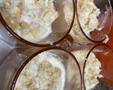 A picture of step 3 of Raffaello chocolate dessert.
