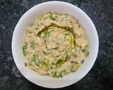A picture of step 3 of Baba Ghanoush.