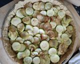 Une image de l'étape 2 de Tarte tomate / courgettes / chèvre.