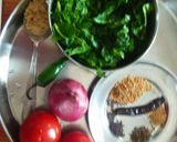 A picture of step 1 of Healthy and yummy Palak kadhi.