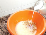 Flan de turrón