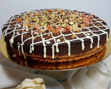 Foto del paso 24 de la receta: Brookiepie ó Cookie-Brownie con Papaya crujiente & Pistachos!