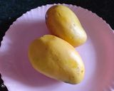 A picture of step 1 of Mango kheer.