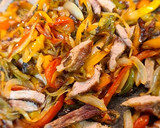 Foto del paso 7 de la receta: Noodles de arroz con presa ibérica. Sin gluten