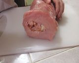 Foto del paso 3 de la receta: Lomo de cerdo sellado y relleno con arroz a la jardinera