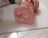 Foto del paso 3 de la receta: Lomo de cerdo sellado y relleno con arroz a la jardinera