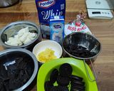 Foto langkah ke 1 dari resep Chocolate Cheese cake no oven ekonomis.