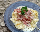 Foto langkah ke 7 dari resep Spaghetti Carbonara.