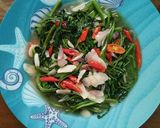 Foto langkah ke 4 dari resep Simpel Tumis Kangkung Polos.