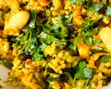 A picture of step 3 of Banyard millet upma.