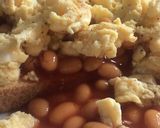 A picture of step 9 of Beans and egg on toast.