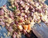 A picture of step 4 of Kidney beans soya cheese wrap.