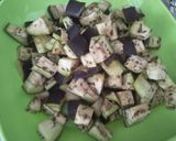 A picture of step 1 of Aubergine and Mushroom Balls.