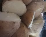 A picture of step 2 of Jeera aloo.