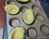 A picture of step 3 of Baked Avocado Eggs.