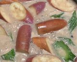 Gambar langkah 4 resipi Sayur Masak Lemak Putih.
