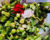 A picture of step 2 of Mooli k patto ki sabji ready to serve enjoy.