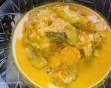 Gulai nangka + tongkol langkah memasak 5 foto