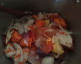 A picture of step 1 of Red Lentil Soup.