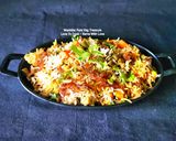 A picture of step 6 of Zafrani Veg Handi Dum Biryani.