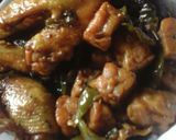 Foto langkah ke 3 dari resep Tempe + ayam kecap cabe ijo.