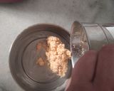 A picture of step 2 of No Sugar Motichoor Laddoo in Air fryer.