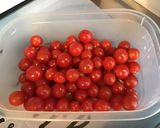 Une image de l'étape 2 de Courgettes bicolores à la pancetta corse et tomates cerise.
