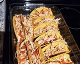 A picture of step 5 of Baked Chicken Tacos.