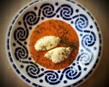 Foto del paso 5 de la receta: Quenelles de brandada sobre crema de salmorejo (en Thermomix)