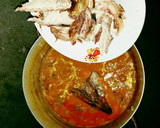 A picture of step 5 of Oha soup.