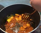 A picture of step 3 of Doi-Katla Kalia (Carp in the Yoghurt Curry).