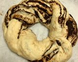 Kovászos csokoládés koszorú recept fázis 8 fotója