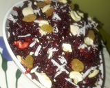 A picture of step 3 of Beetroot halwa.