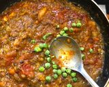 A picture of step 4 of Brinjal Pav Bhaji.