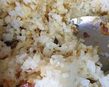 A picture of step 4 of Garlic masala rice.